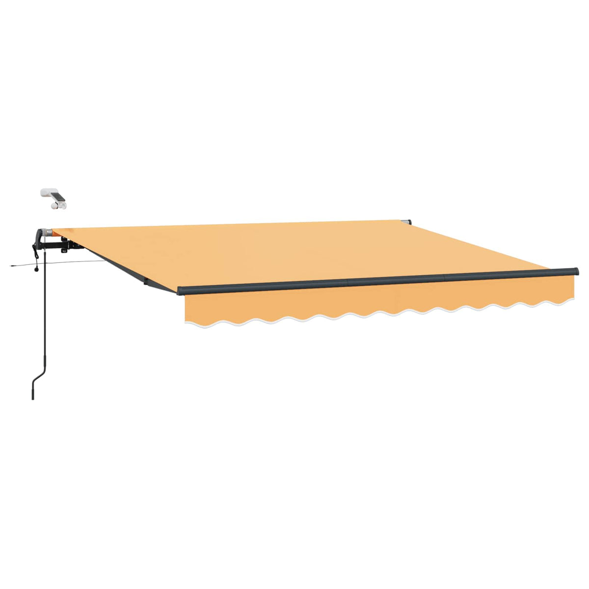 Udtrækkelig markise Sandfarvet 350 x 250 cm Polyester