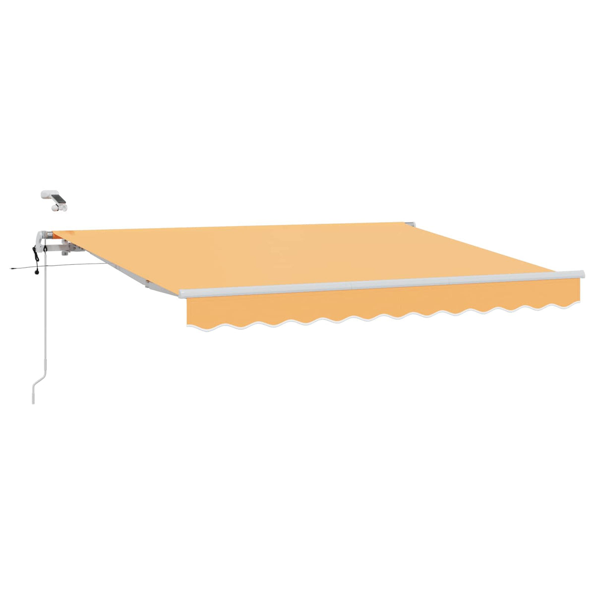 Udtrækkelig markise Sandfarvet 450 × 350 cm Polyester