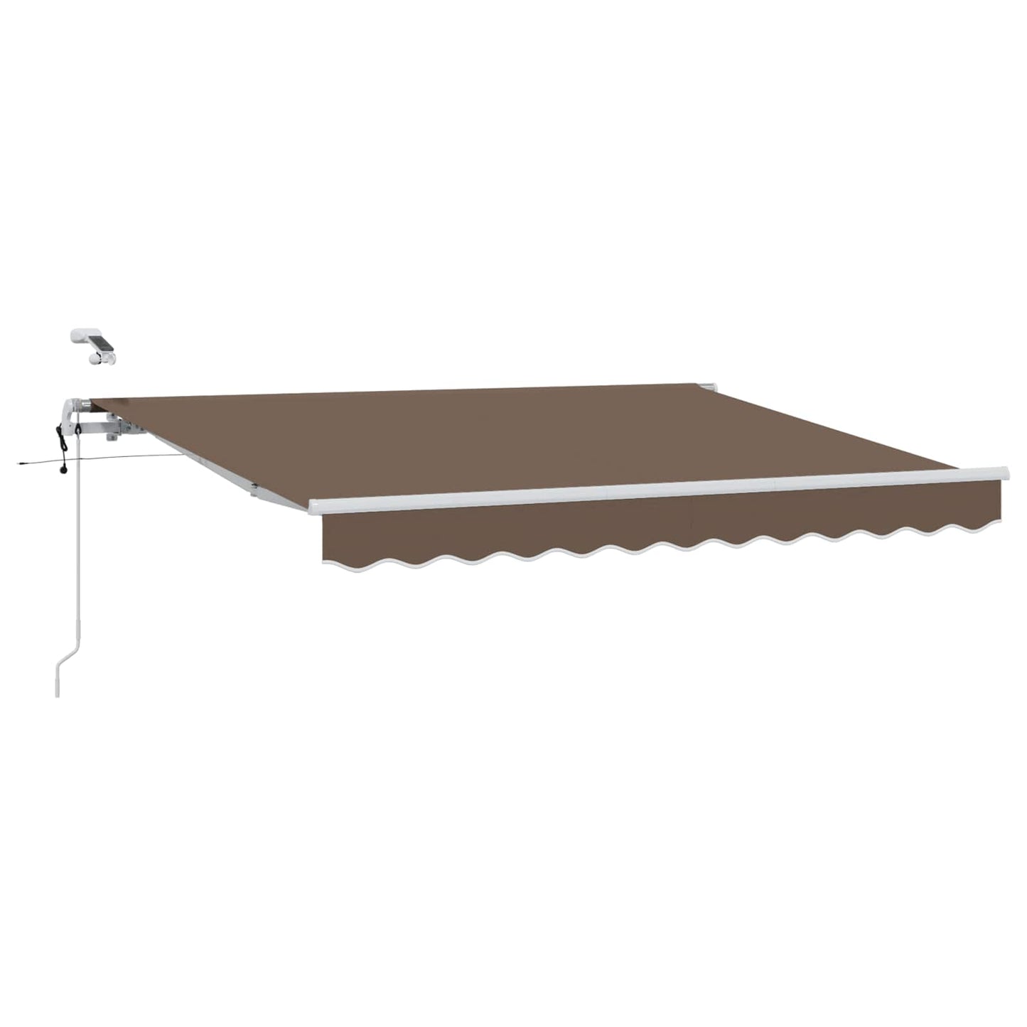 Udtrækkelig markise Gråbrun 450 × 350 cm Polyester