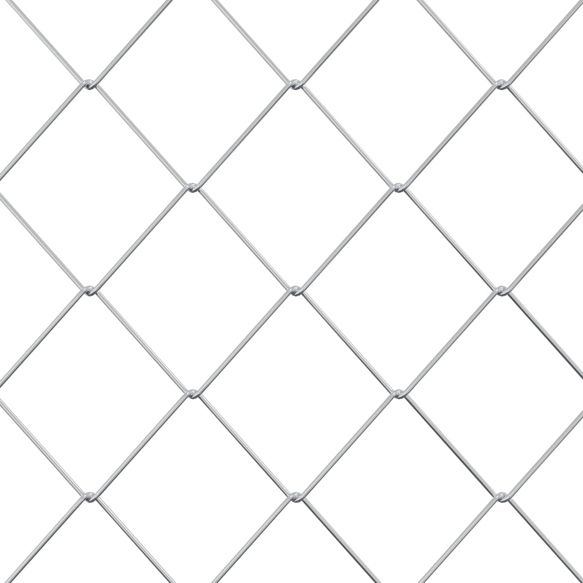 Maschendrahtzaun 2 x 10 m Glas Galvaniseret