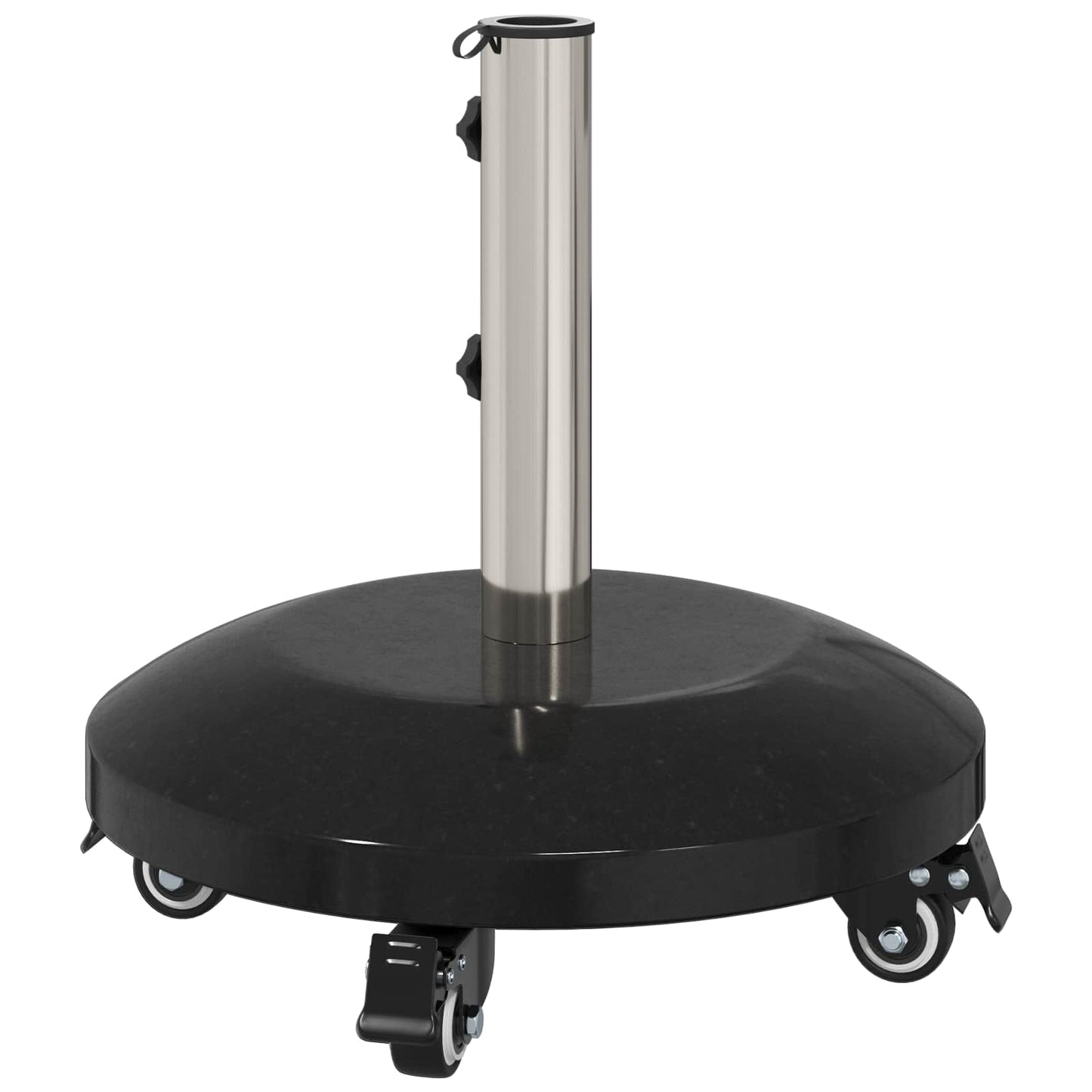 Granitsokkel med hjul til 40-50 mm mast 29 kg Sort