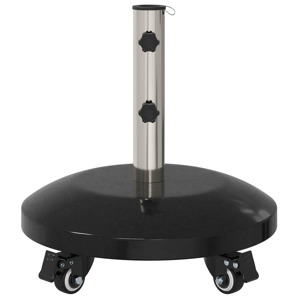 Granitsokkel med hjul til 40-50 mm mast 29 kg Sort