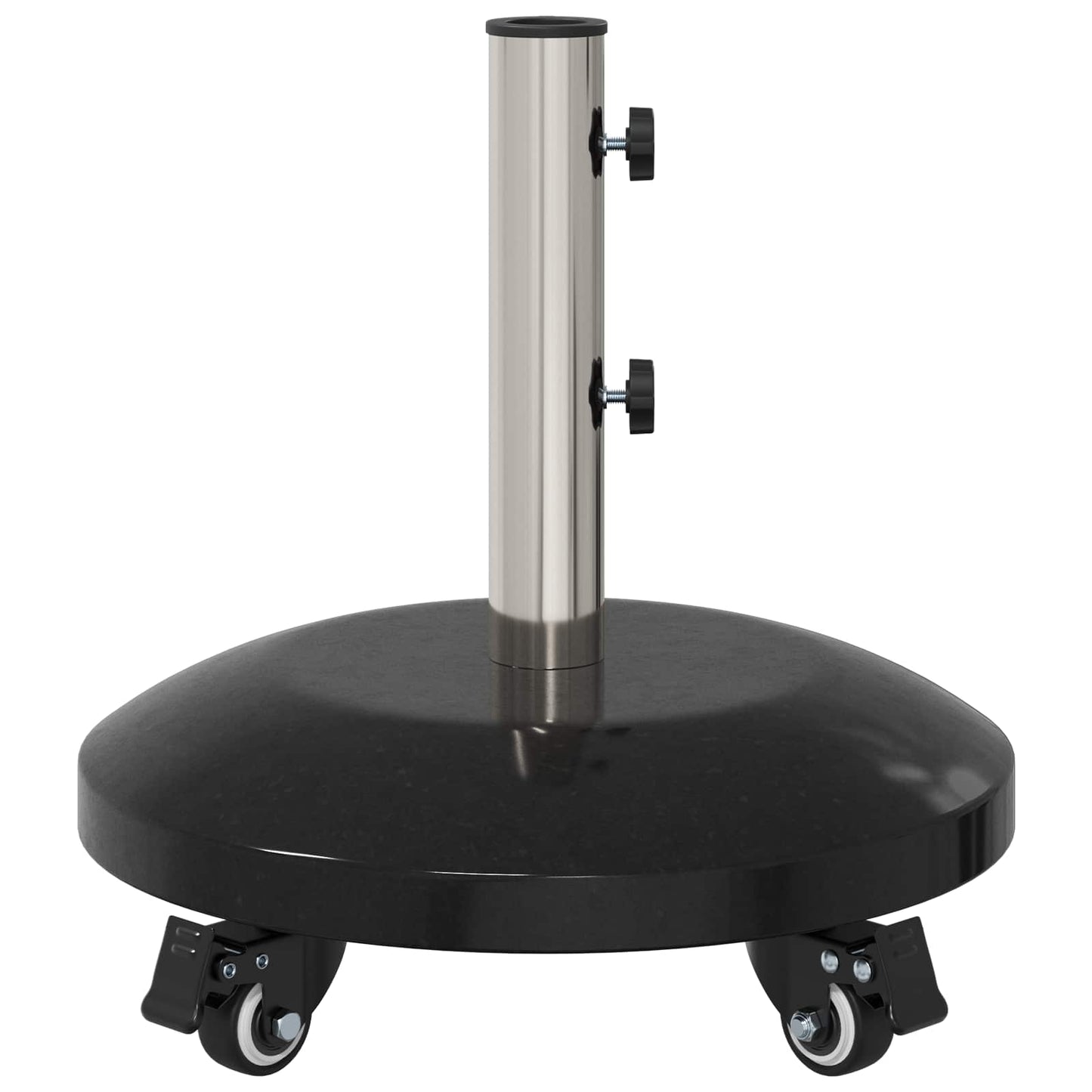 Granitsokkel med hjul til 40-50 mm mast 29 kg Sort