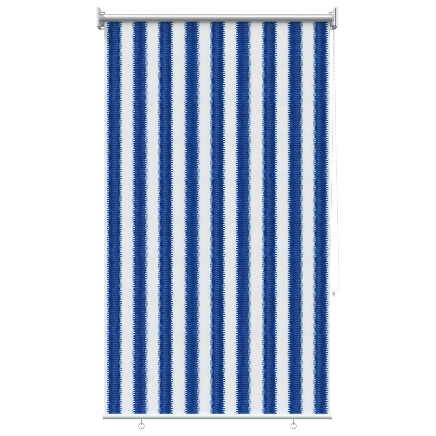 Udendørs rulleskærm 90% UV blok Blå og Hvid Stribet 60 x 230 cm