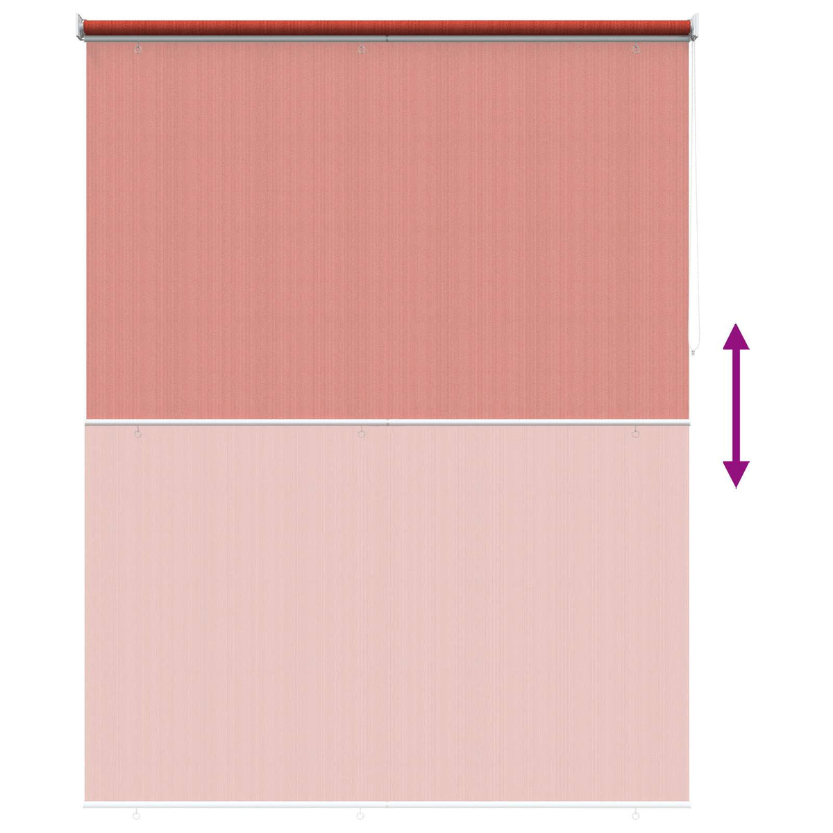 Udendørs rulleskærm 90% UV blok Terracotta 180 x 230 cm HDPE