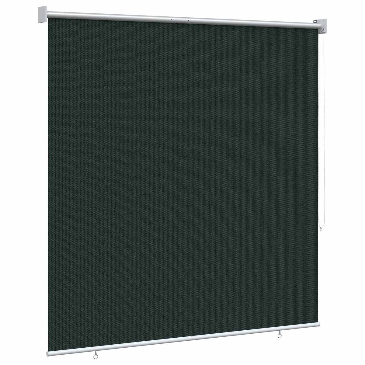 Udendørs rulleskærm 90% UV blok Mørkegrøn 160 x 230 cm HDPE