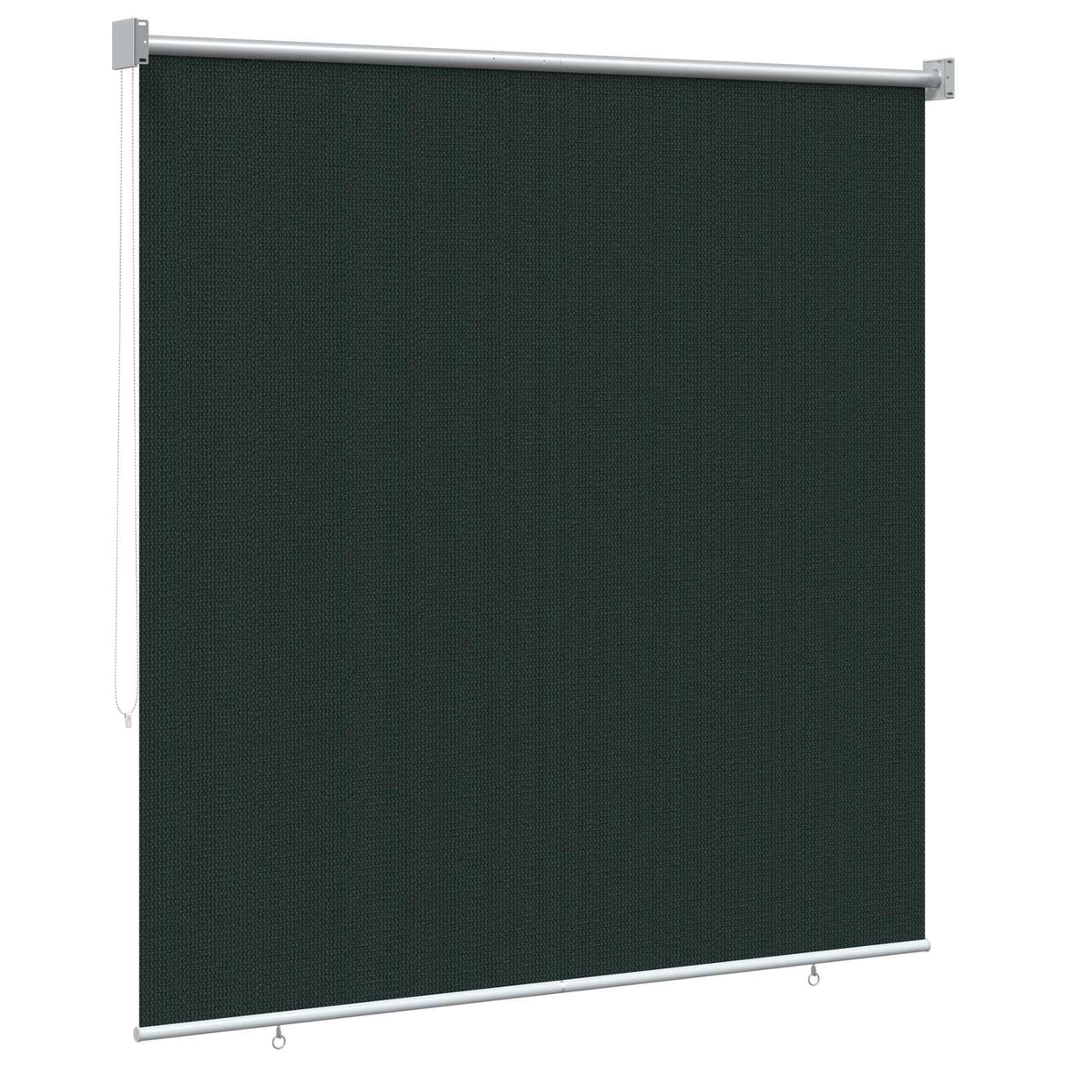 Udendørs rulleskærm 90% UV blok Mørkegrøn 160 x 230 cm HDPE