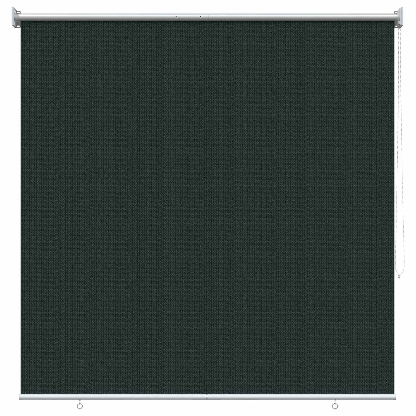 Udendørs rulleskærm 90% UV blok Mørkegrøn 160 x 230 cm HDPE