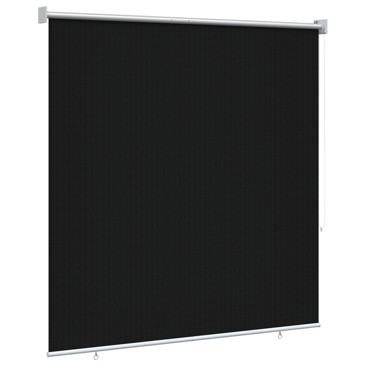Udendørs rulleskærm 90% UV blok Sort 140 x 140 cm HDPE