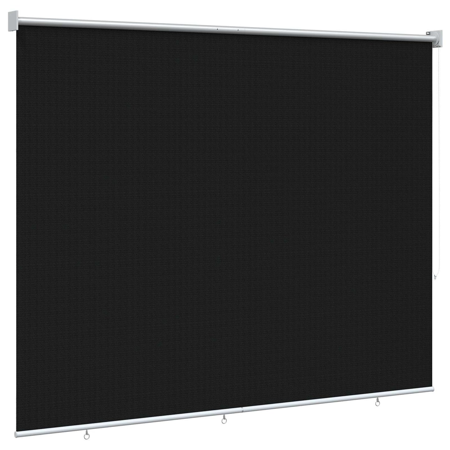 Udendørs rulleskærm 90% UV blok Sort 200 x 140 cm HDPE