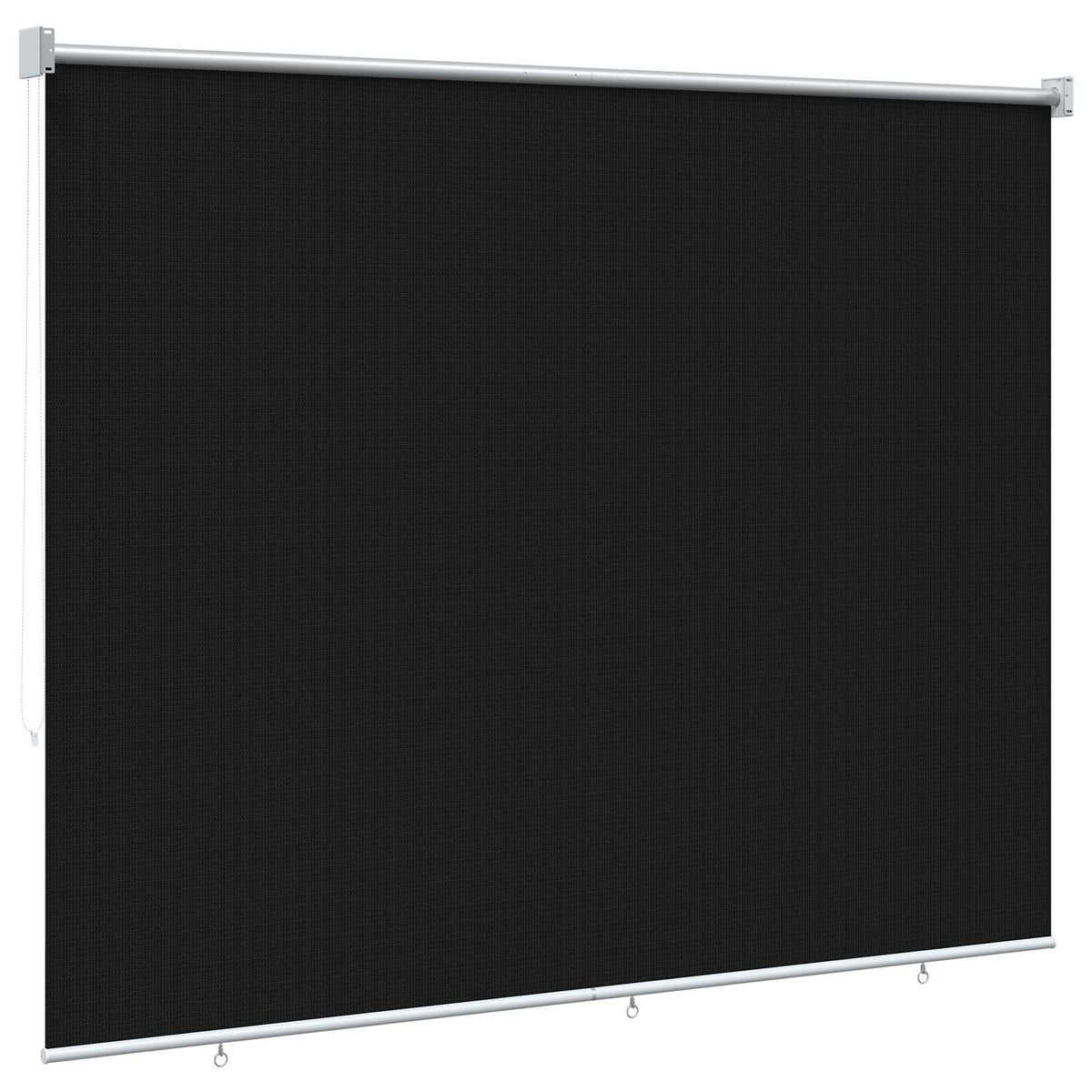 Udendørs rulleskærm 90% UV blok Sort 200 x 140 cm HDPE