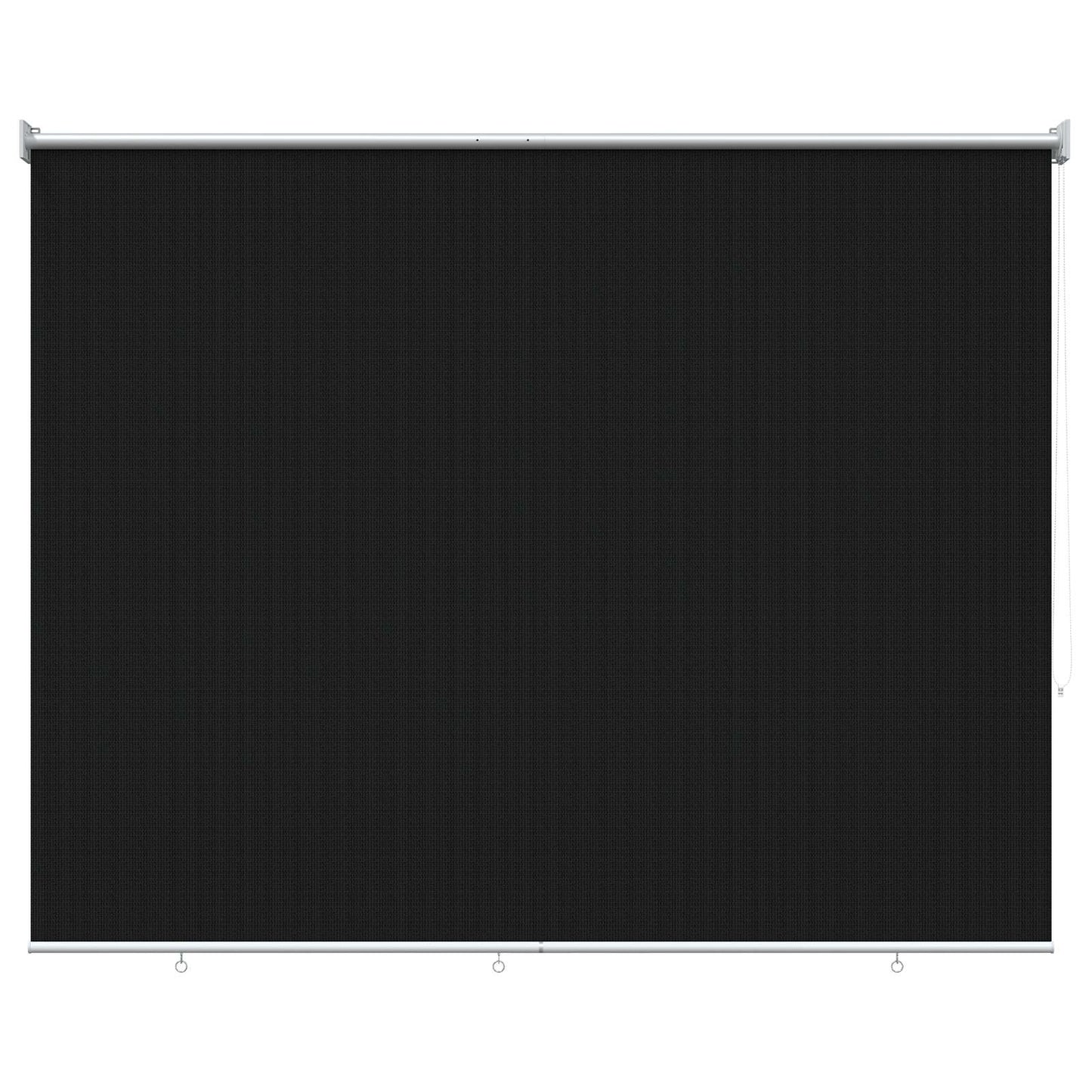 Udendørs rulleskærm 90% UV blok Sort 200 x 140 cm HDPE
