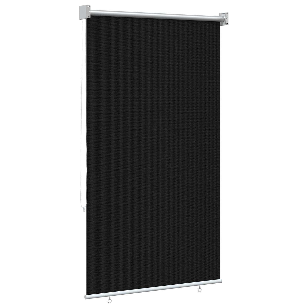 Udendørs rulleskærm 90% UV blok Sort 80 x 230 cm HDPE