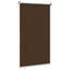 Udendørs rulleskærm 90% UV blok Brun 60 x 140 cm HDPE