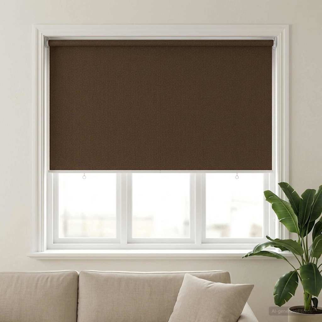 Udendørs rulleskærm 90% UV blok Brun 140 x 140 cm HDPE