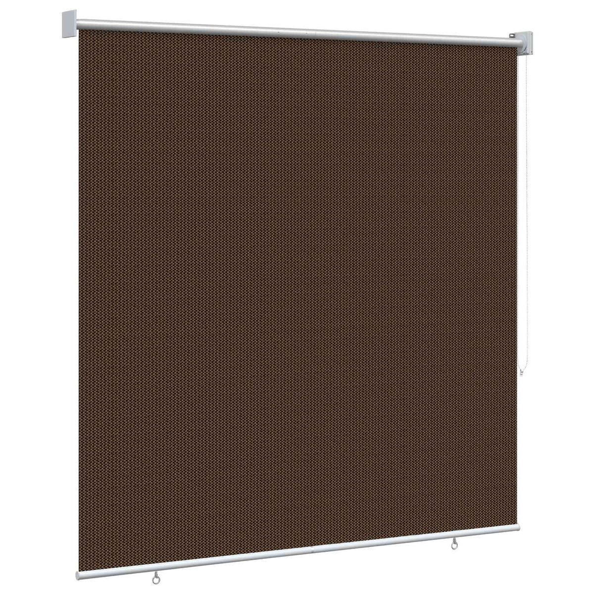 Udendørs rulleskærm 90% UV blok Brun 140 x 140 cm HDPE