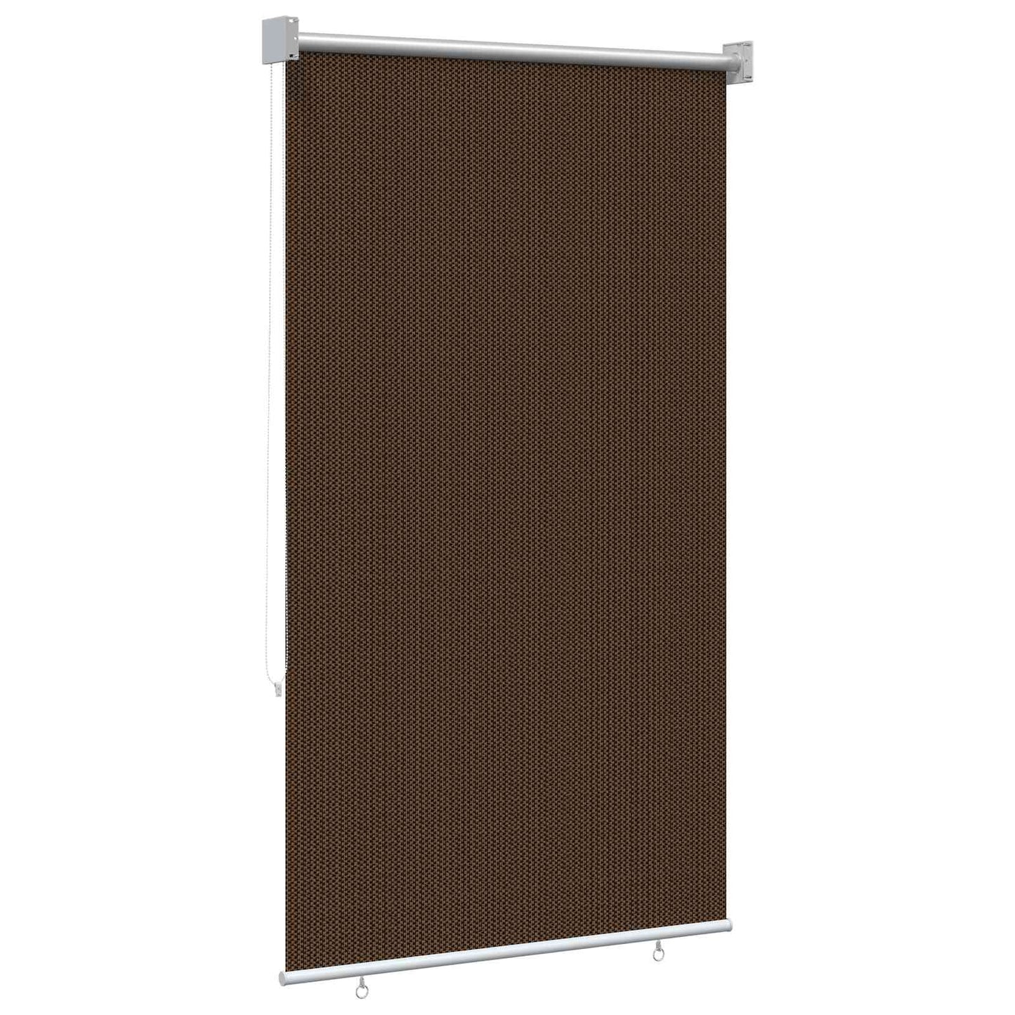 Udendørs rulleskærm 90% UV blok Brun 80 x 230 cm HDPE