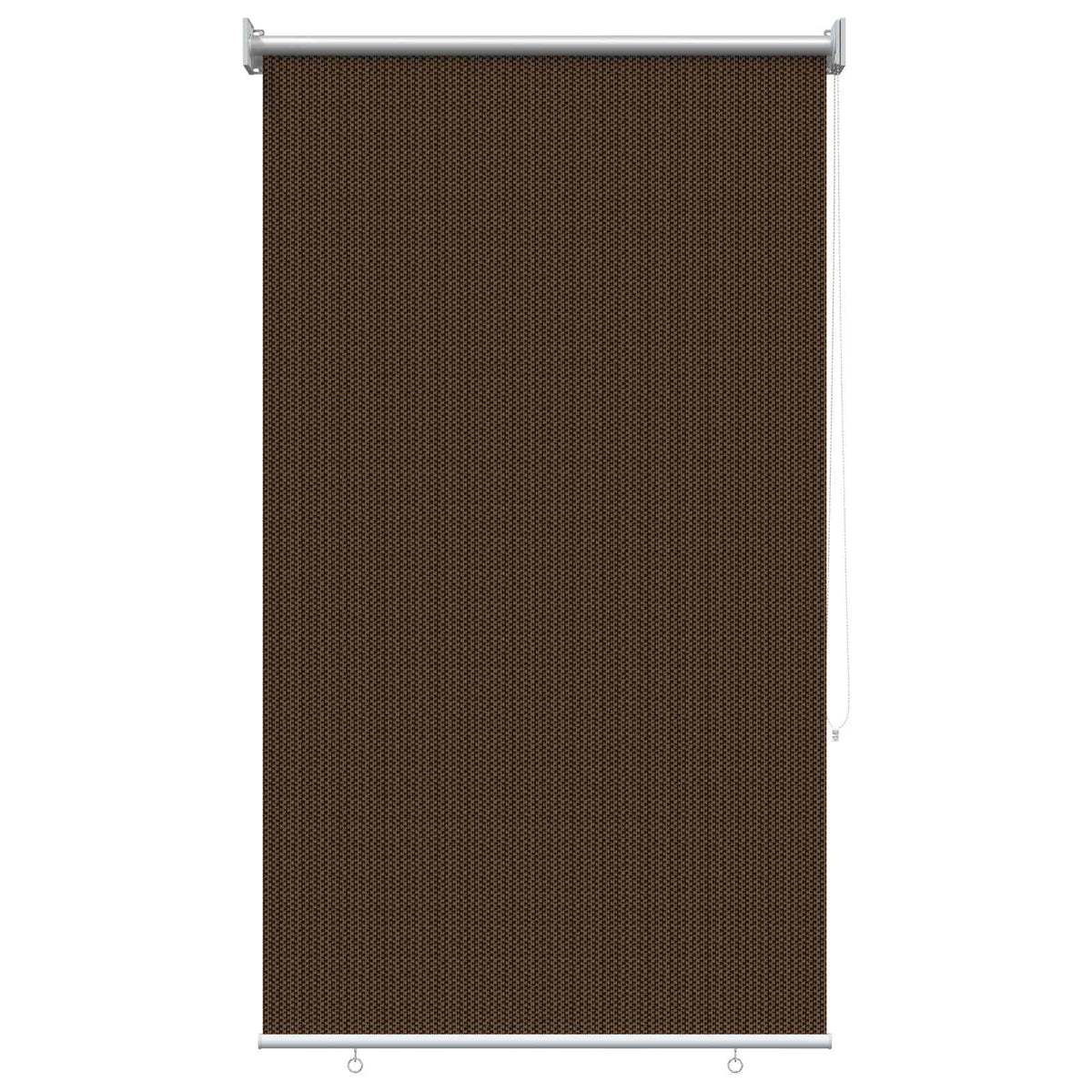 Udendørs rulleskærm 90% UV blok Brun 80 x 230 cm HDPE