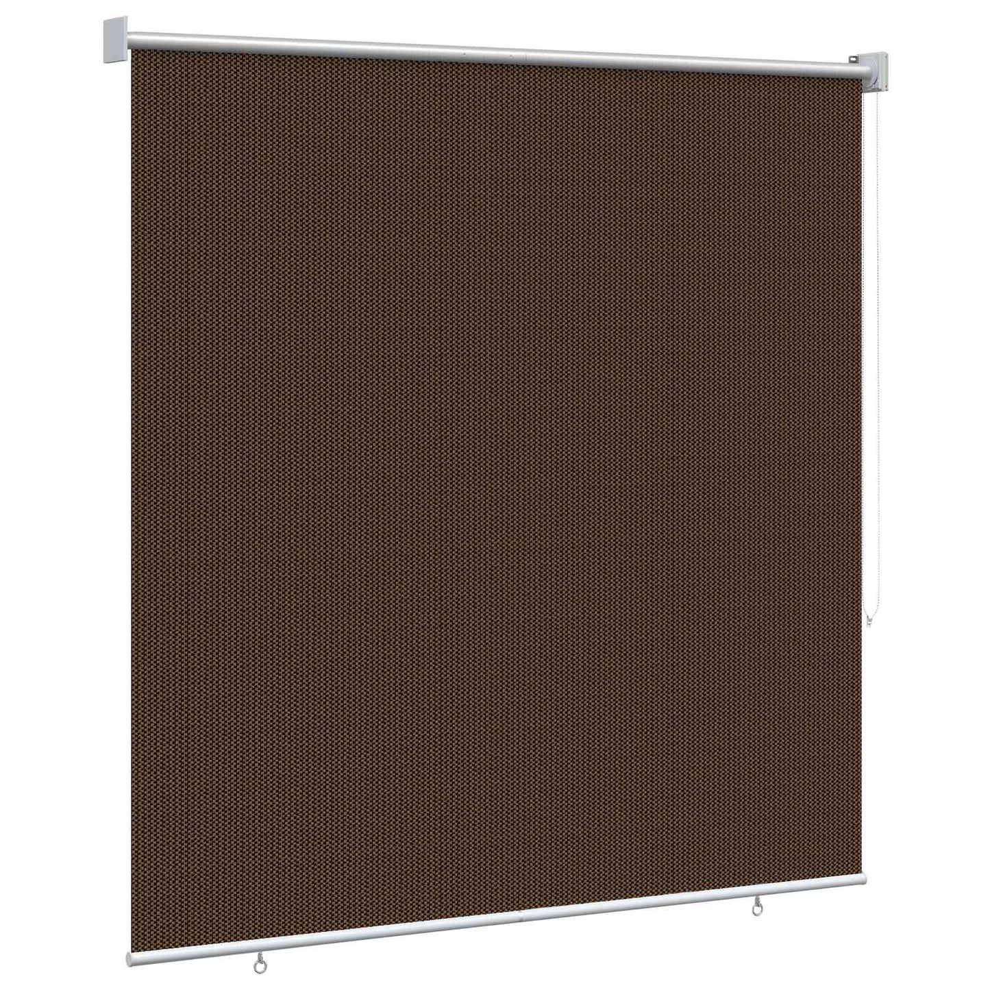 Udendørs rulleskærm 90% UV blok Brun 120 x 230 cm HDPE