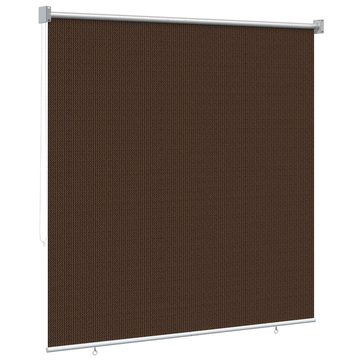 Udendørs rulleskærm 90% UV blok Brun 120 x 230 cm HDPE