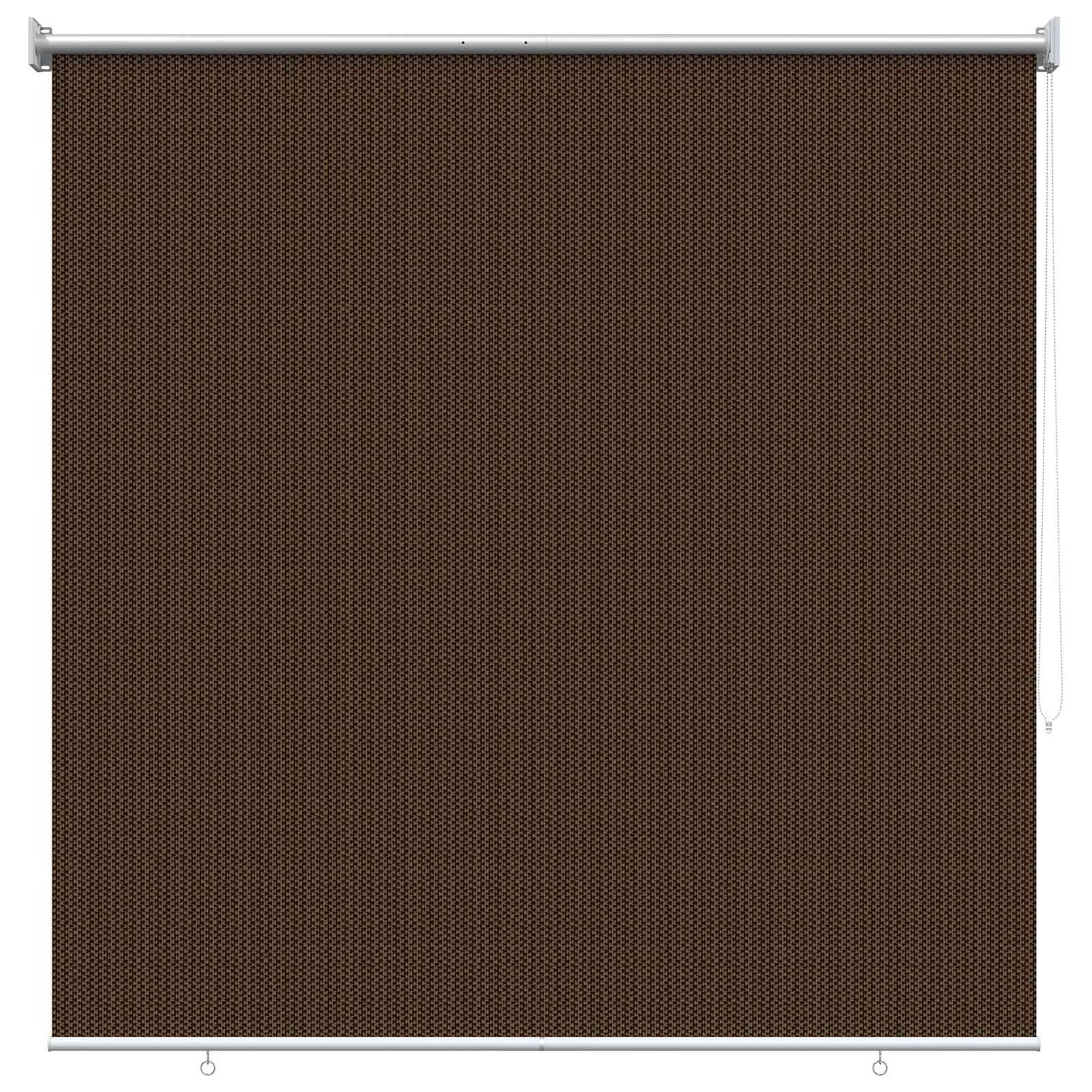 Udendørs rulleskærm 90% UV blok Brun 120 x 230 cm HDPE