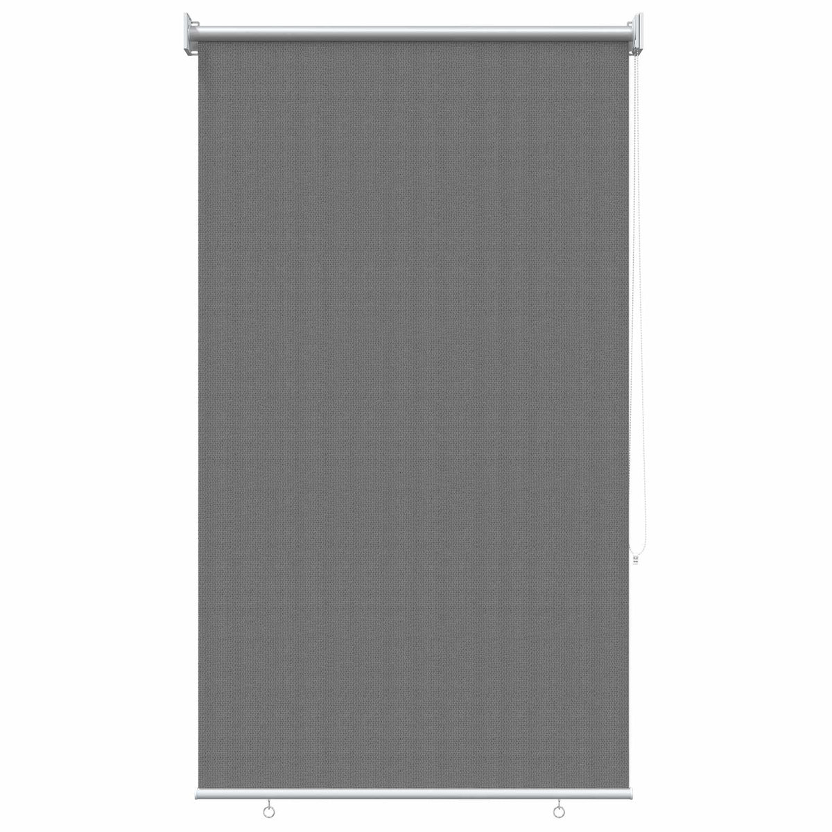 Udendørs rulleskærm 90% UV blok Lysegrå 80 x 140 cm HDPE