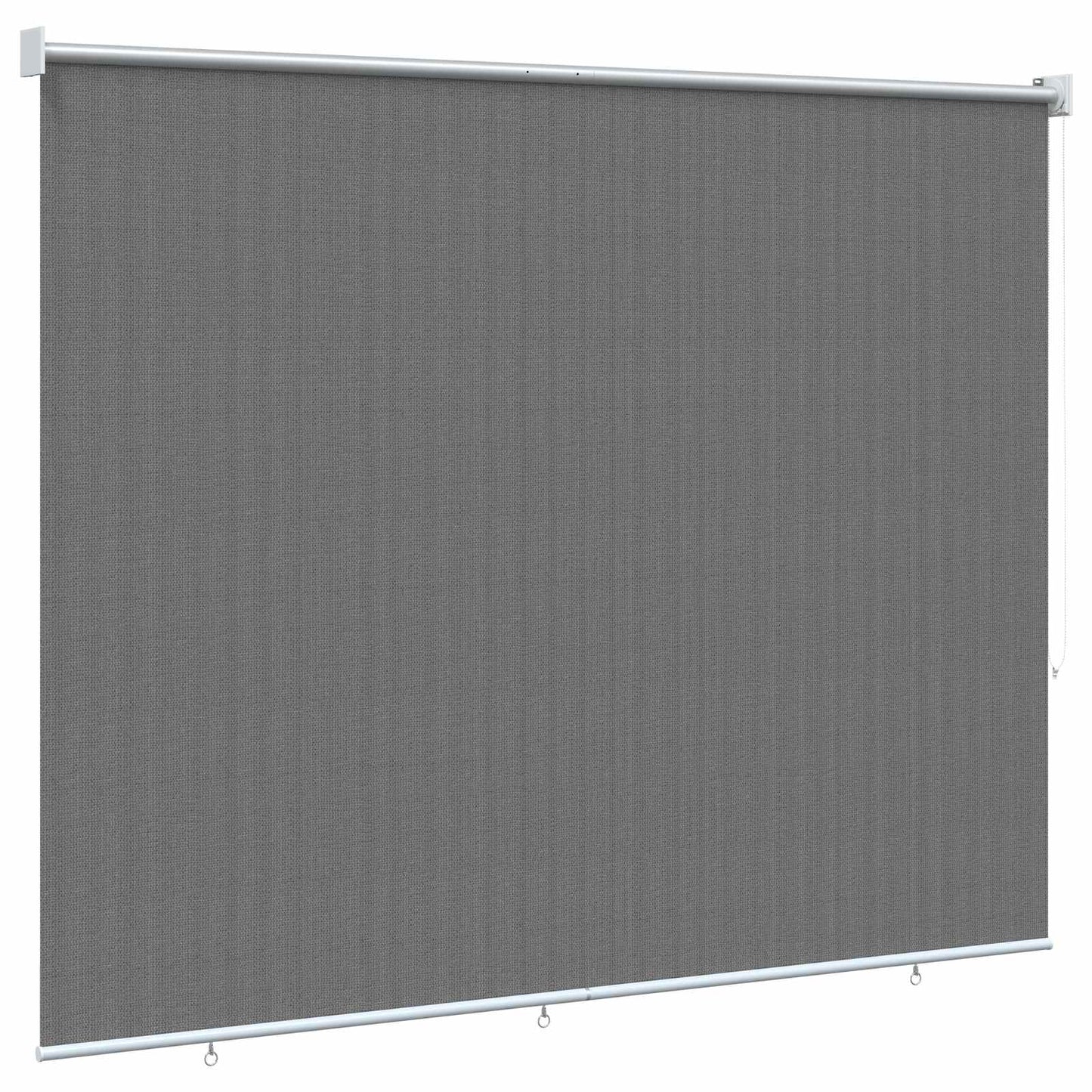 Udendørs rulleskærm 90% UV blok Lysegrå 140 x 140 cm HDPE