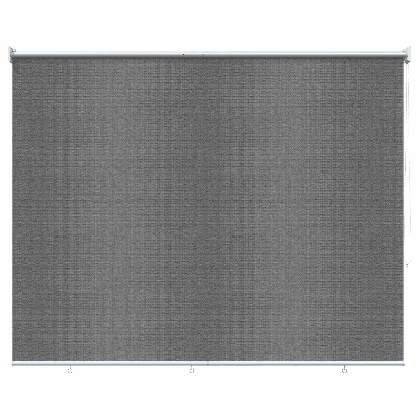 Udendørs rulleskærm 90% UV blok Lysegrå 140 x 140 cm HDPE