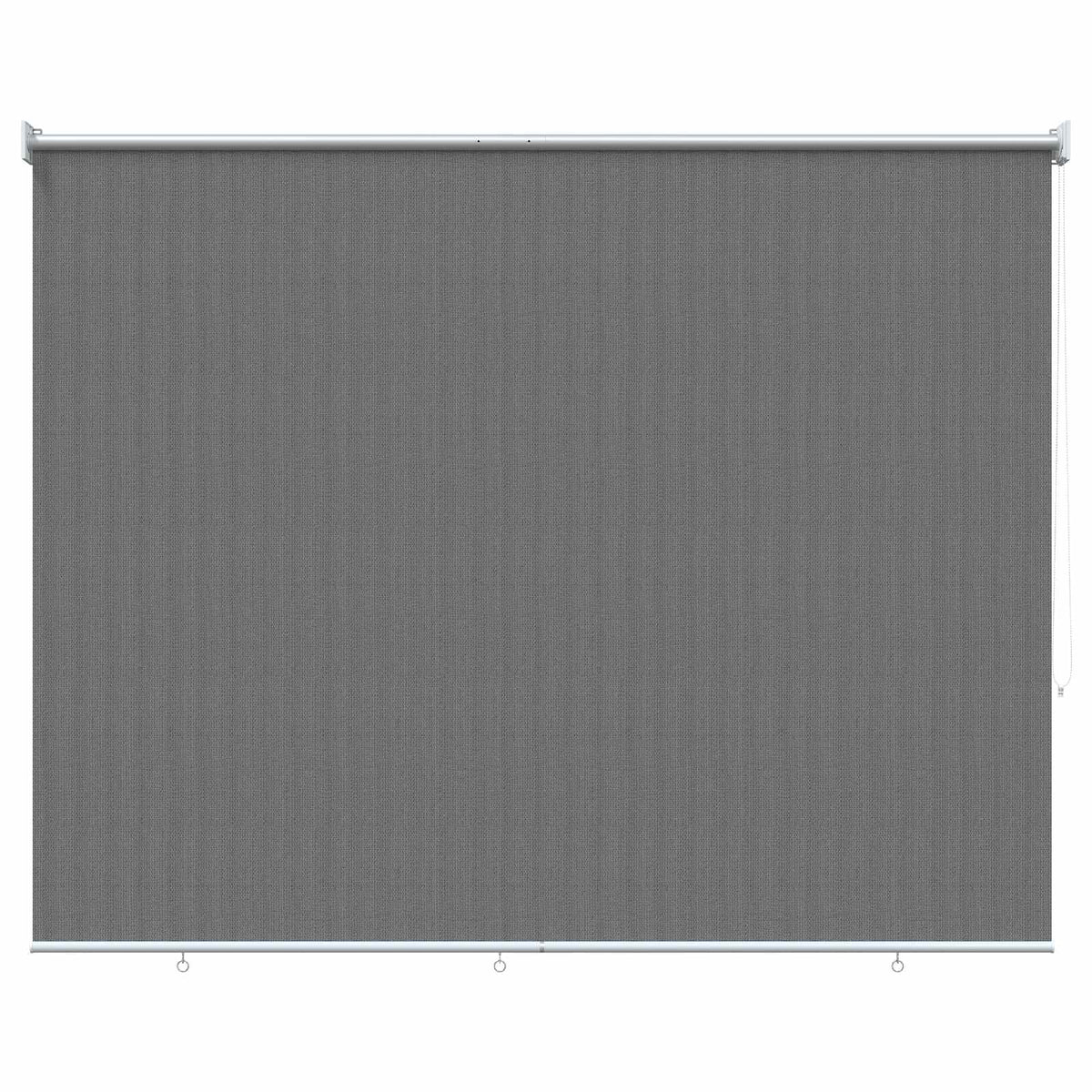 Udendørs rulleskærm 90% UV blok Lysegrå 180 x 140 cm HDPE