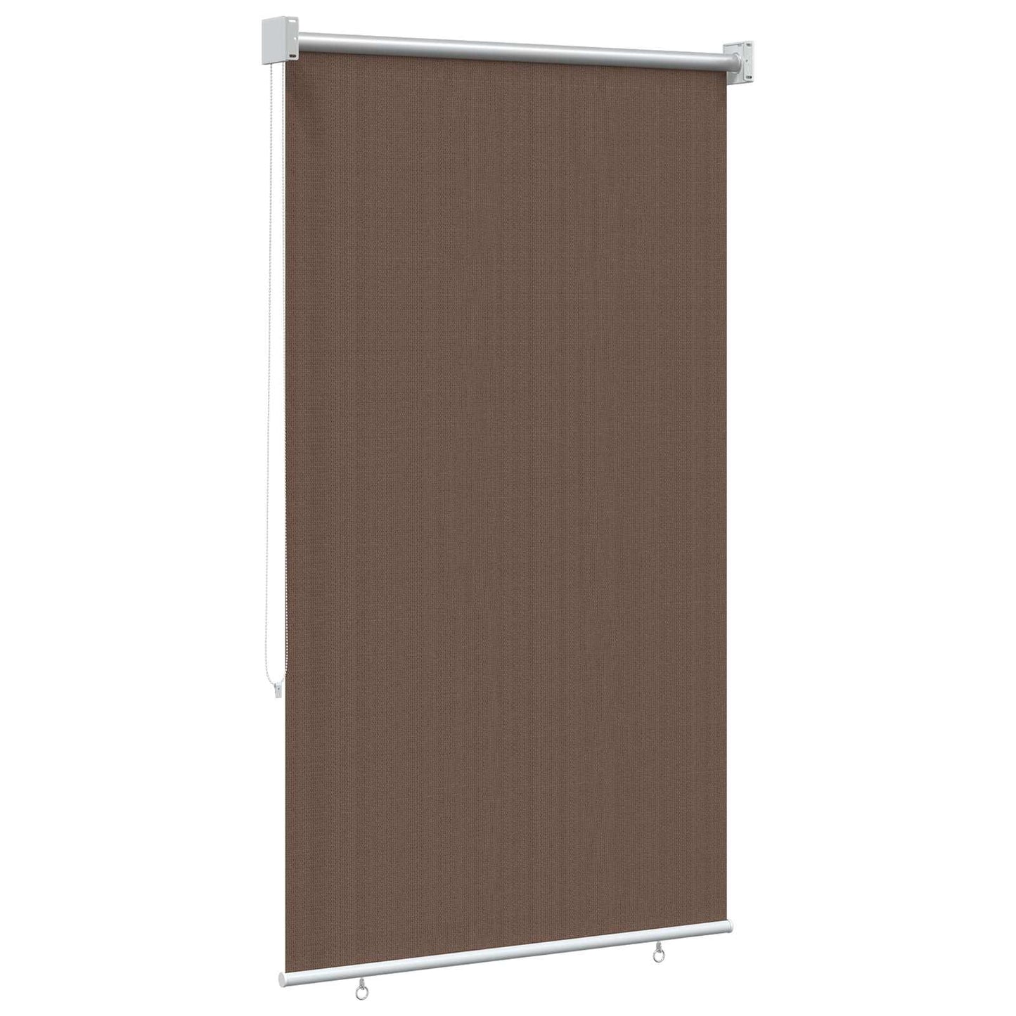Udendørs rulleskærm 90% UV blok Gråbrun 80 x 140 cm HDPE