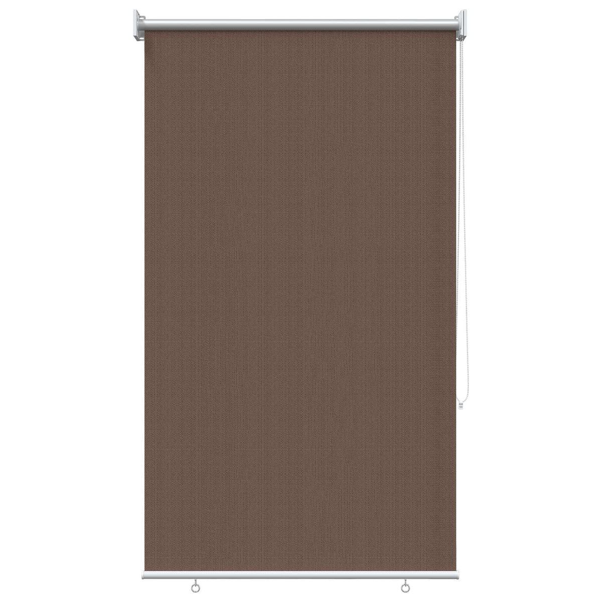 Udendørs rulleskærm 90% UV blok Gråbrun 80 x 140 cm HDPE