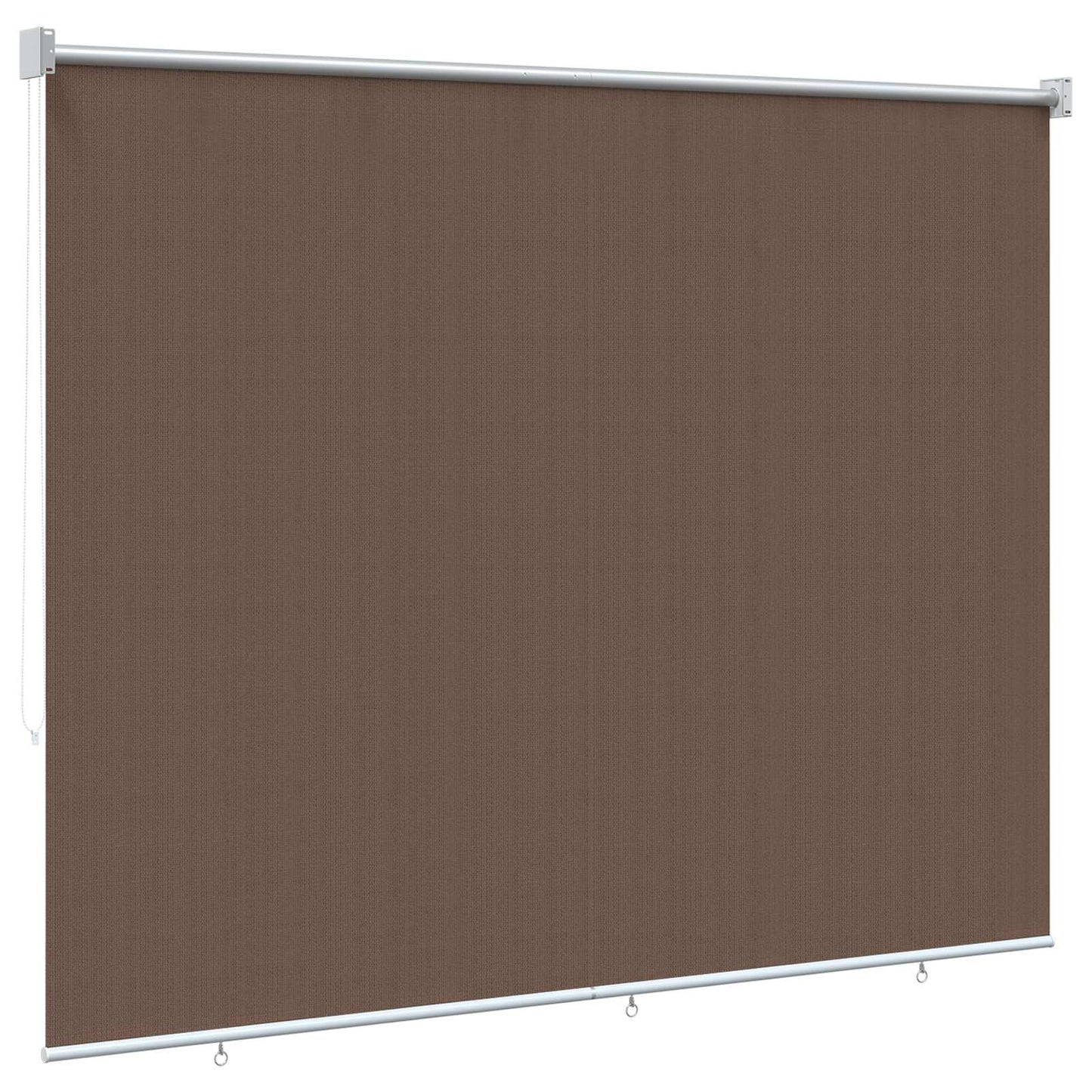 Udendørs rulleskærm 90% UV blok Gråbrun 120 x 140 cm HDPE