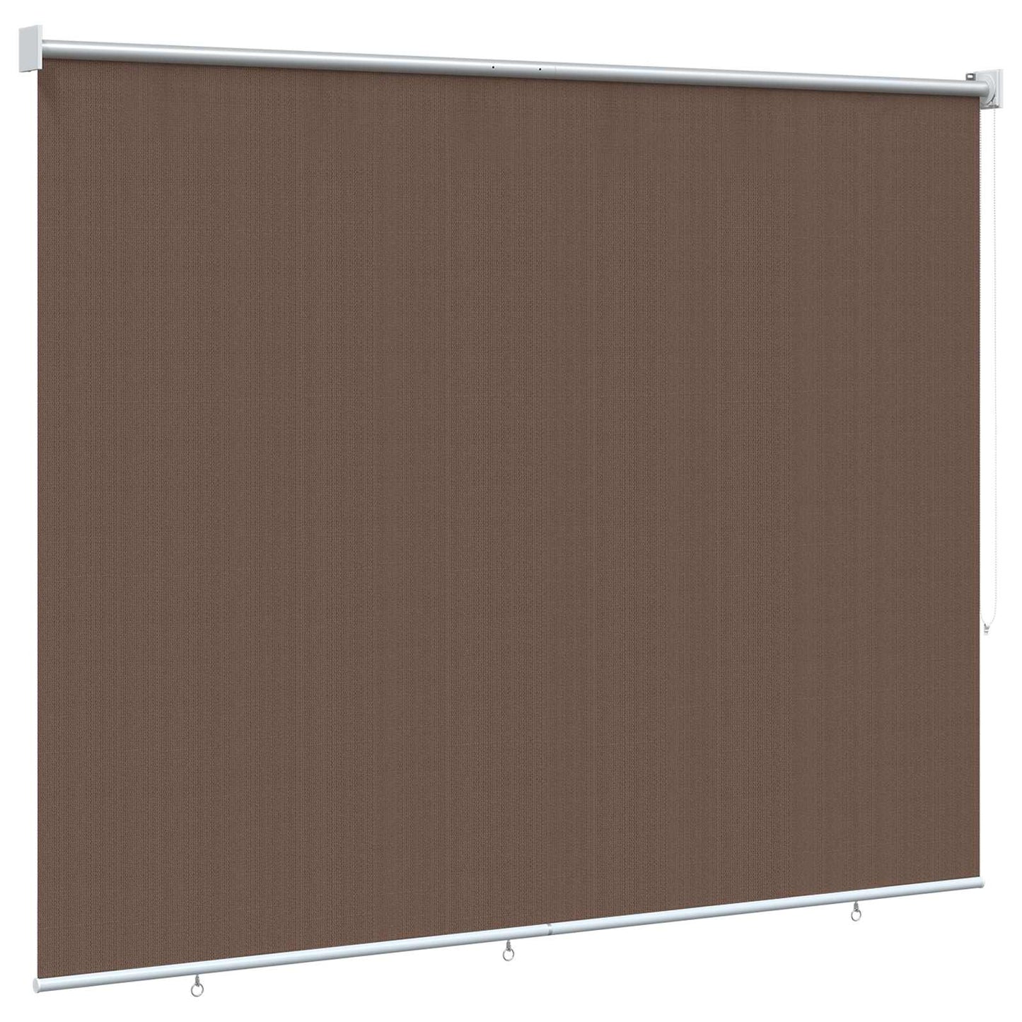 Udendørs rulleskærm 90% UV blok Gråbrun 120 x 140 cm HDPE