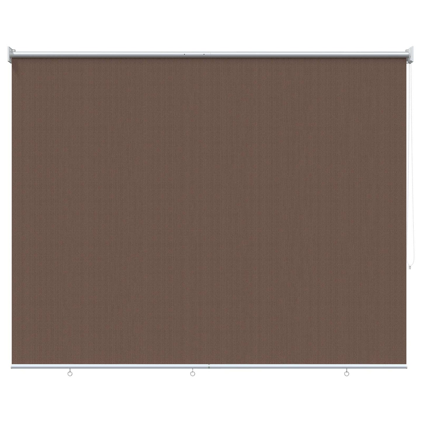 Udendørs rulleskærm 90% UV blok Gråbrun 160 x 140 cm HDPE