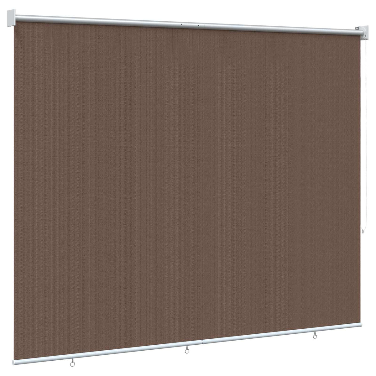 Udendørs rulleskærm 90% UV blok Gråbrun 200 x 140 cm HDPE