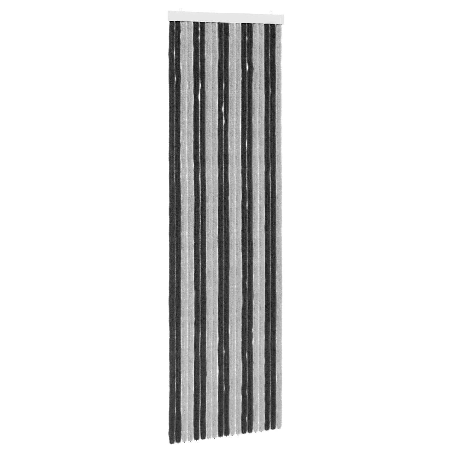 Insektgardin i chenille Grå og sort 56 x 185 cm 100% PP