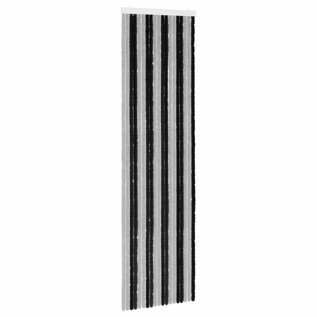 Insektgardin i chenille Grå og sort 56 x 200 cm 100% PP