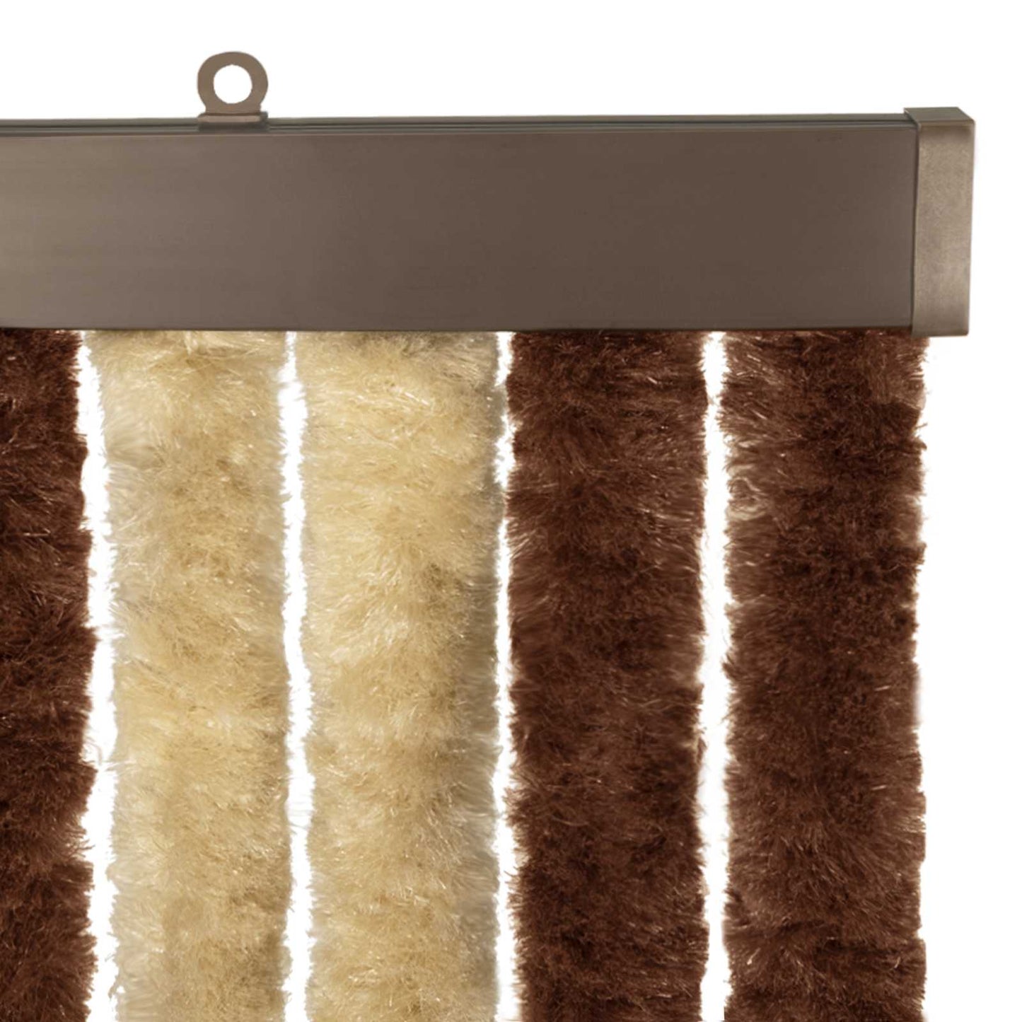 Insektgardin i chenille Brun og Beige 56 x 200 cm 100% PP