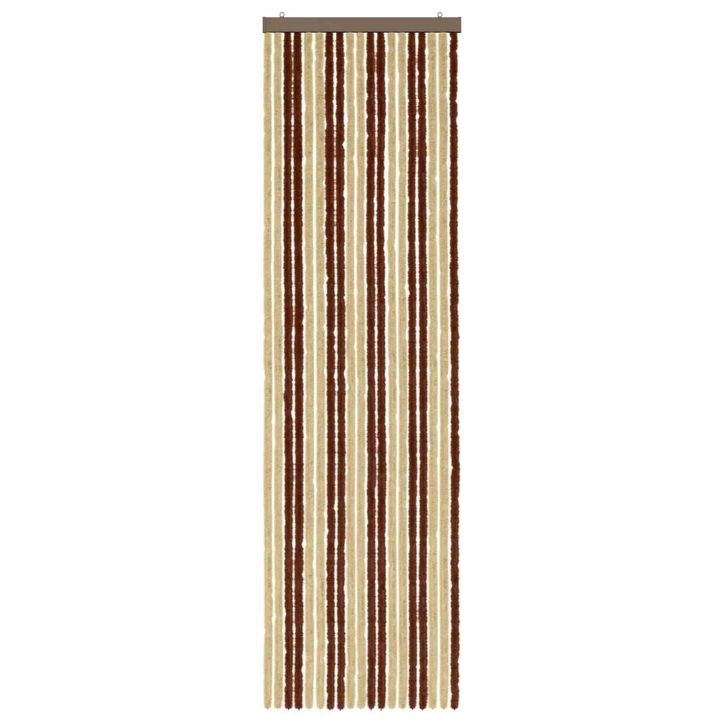 Insektgardin i chenille Brun og Beige 56 x 200 cm 100% PP