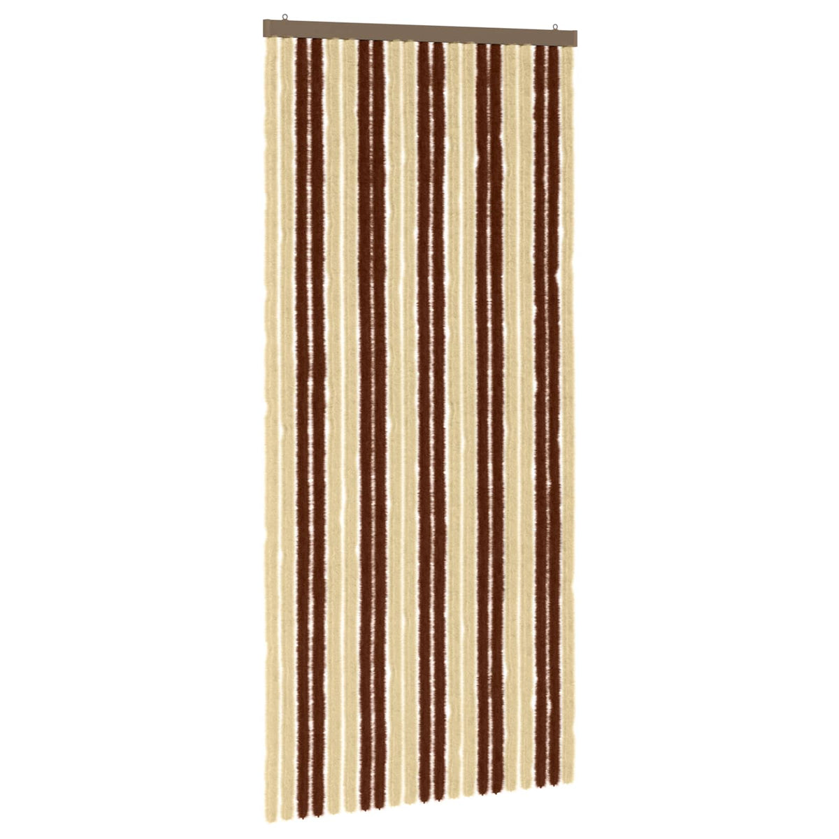 Insektgardin i chenille Brun og Beige 90 x 200 cm 100% PP