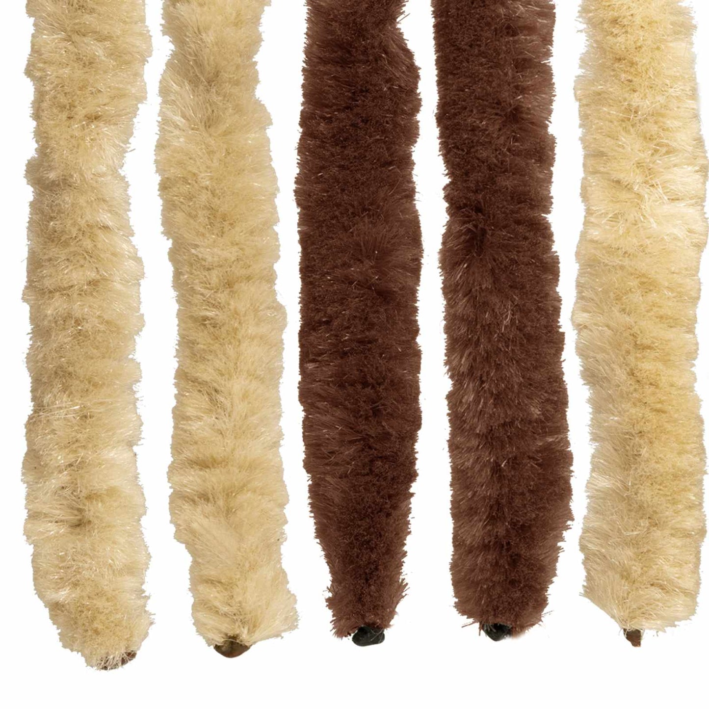 Insektgardin i chenille Brun og Beige 90 x 220 cm 100% PP