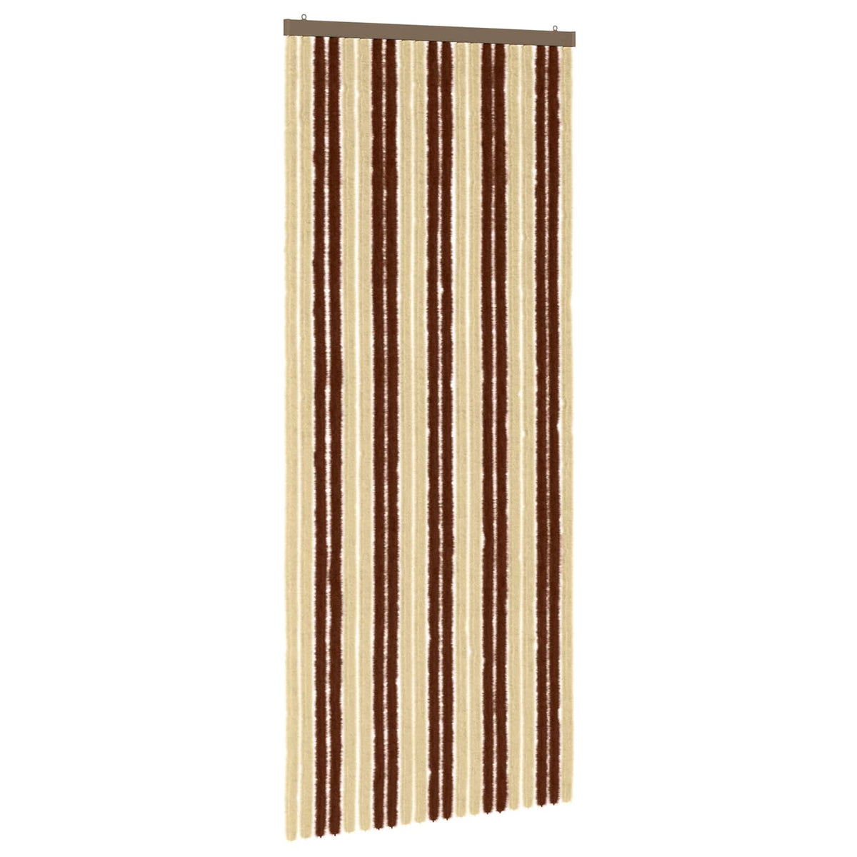 Insektgardin i chenille Brun og Beige 90 x 220 cm 100% PP