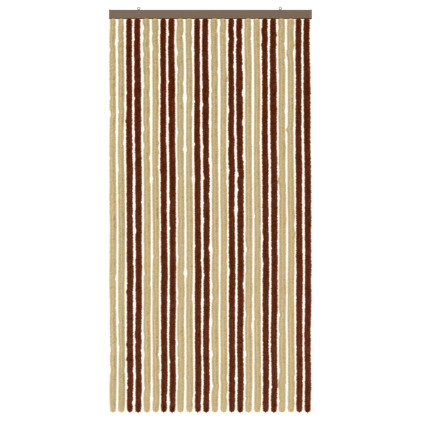Insektgardin i chenille Brun og Beige 100 x 200 cm 100% PP