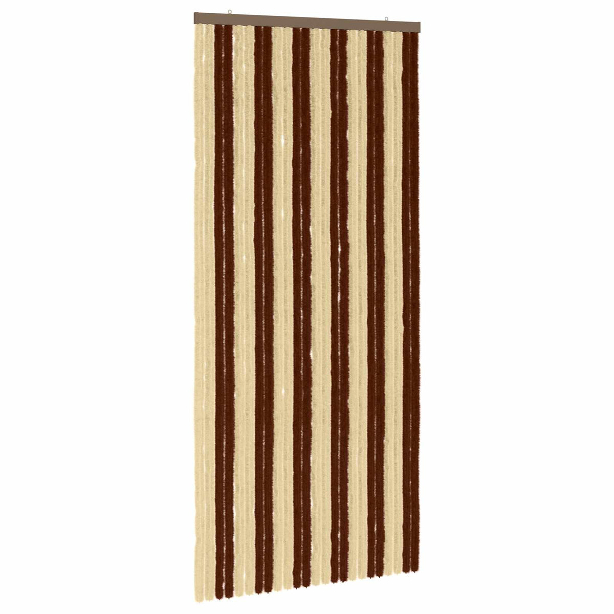Insektgardin i chenille Brun og Beige 100 x 220 cm 100% PP