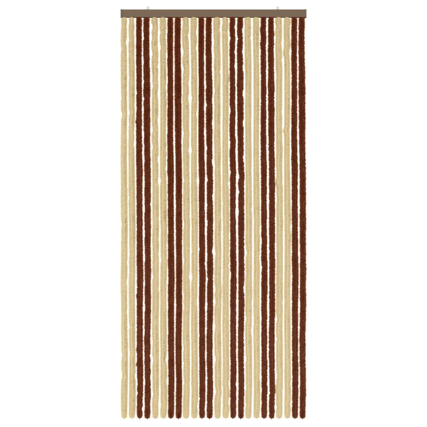 Insektgardin i chenille Brun og Beige 100 x 220 cm 100% PP