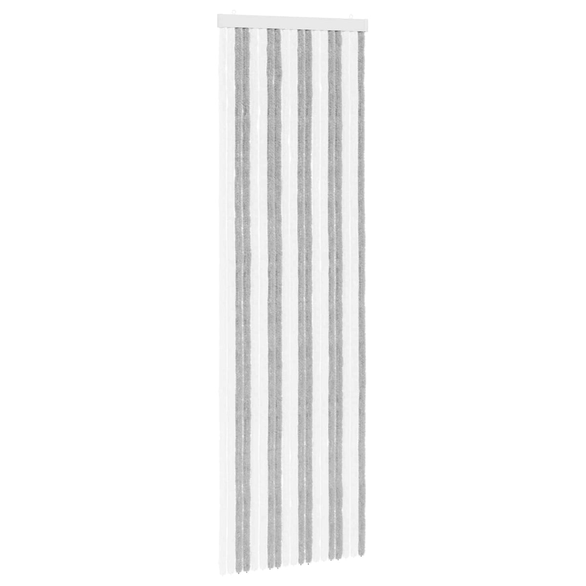 Insektgardin i chenille Grå og Hvid 56 x 185 cm 100% PP