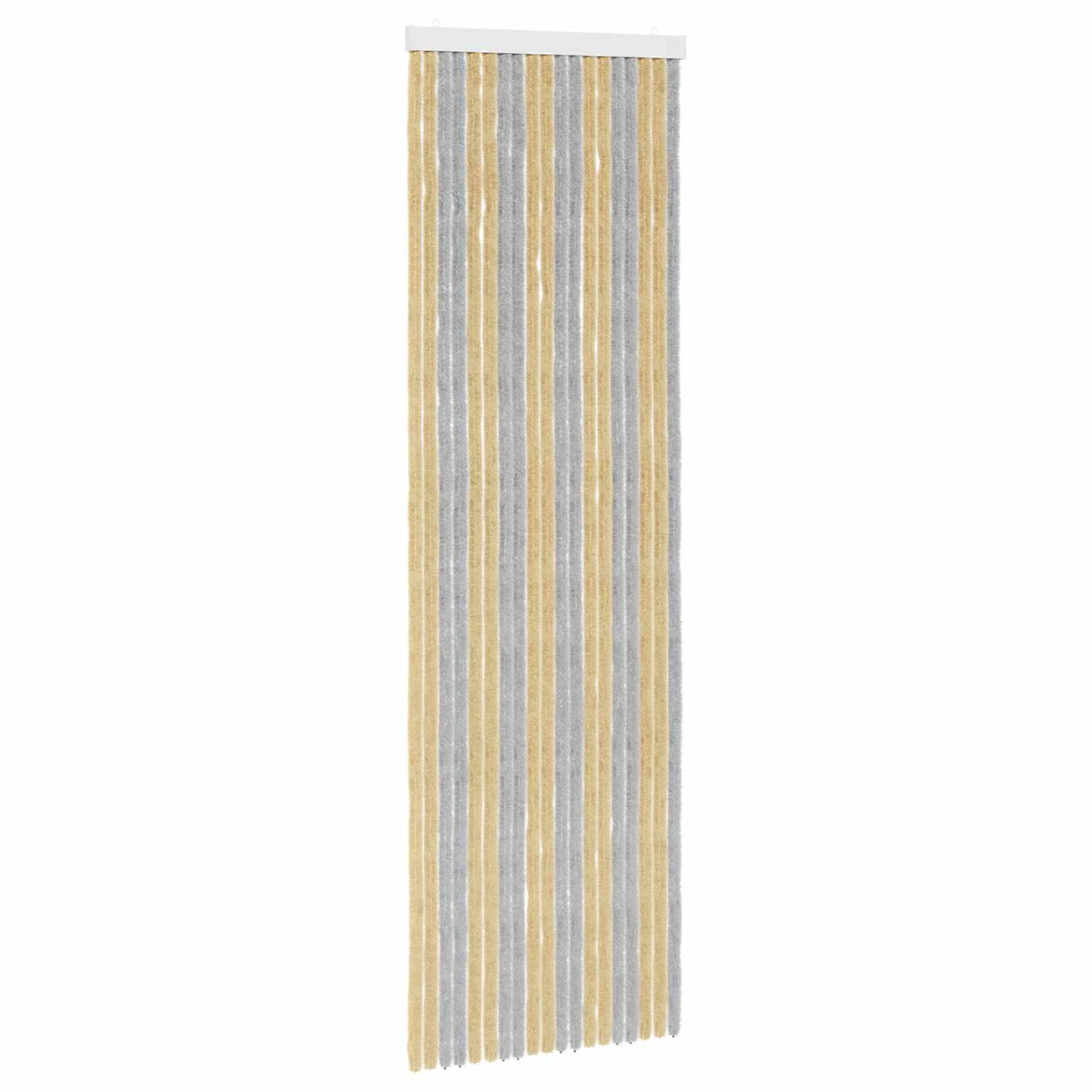 Insektgardin i chenille Grå og beige 56 x 185 cm 100% PP