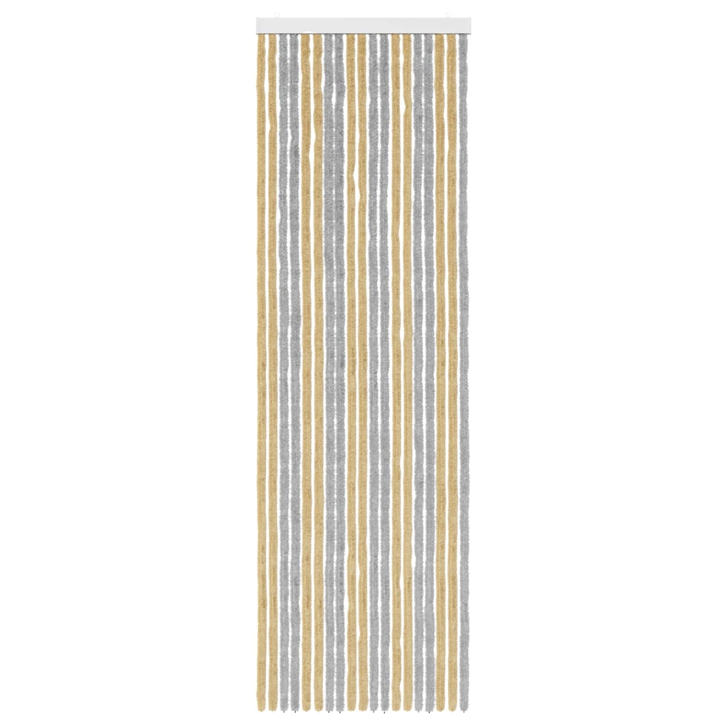 Insektgardin i chenille Grå og beige 56 x 185 cm 100% PP