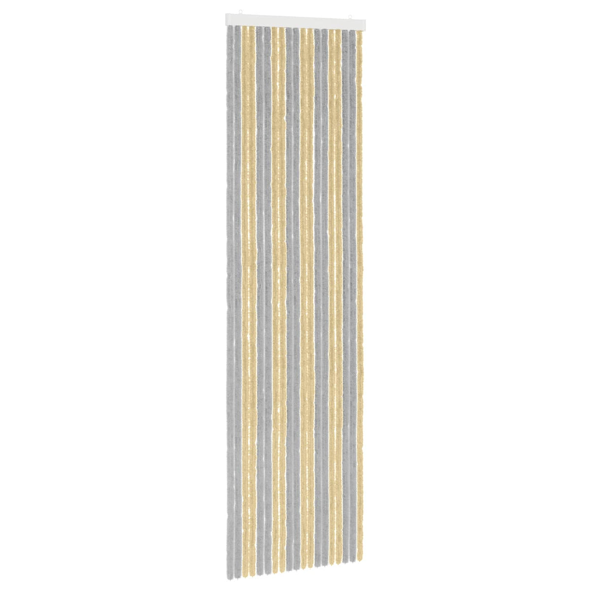 Insektgardin i chenille Grå og beige 56 x 200 cm 100% PP
