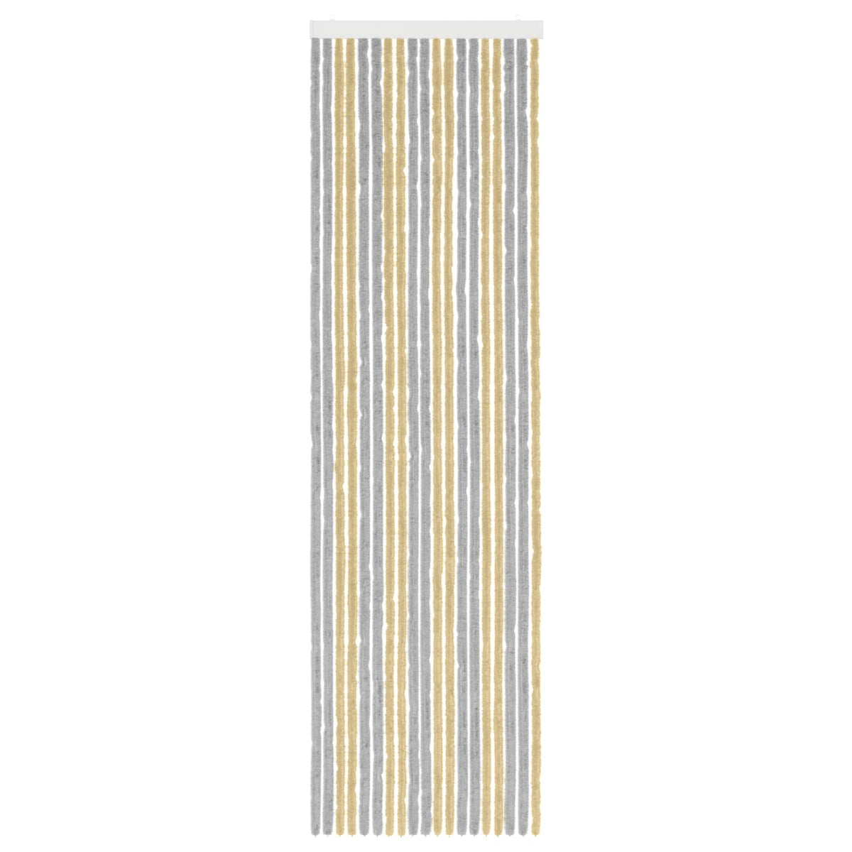 Insektgardin i chenille Grå og beige 56 x 200 cm 100% PP